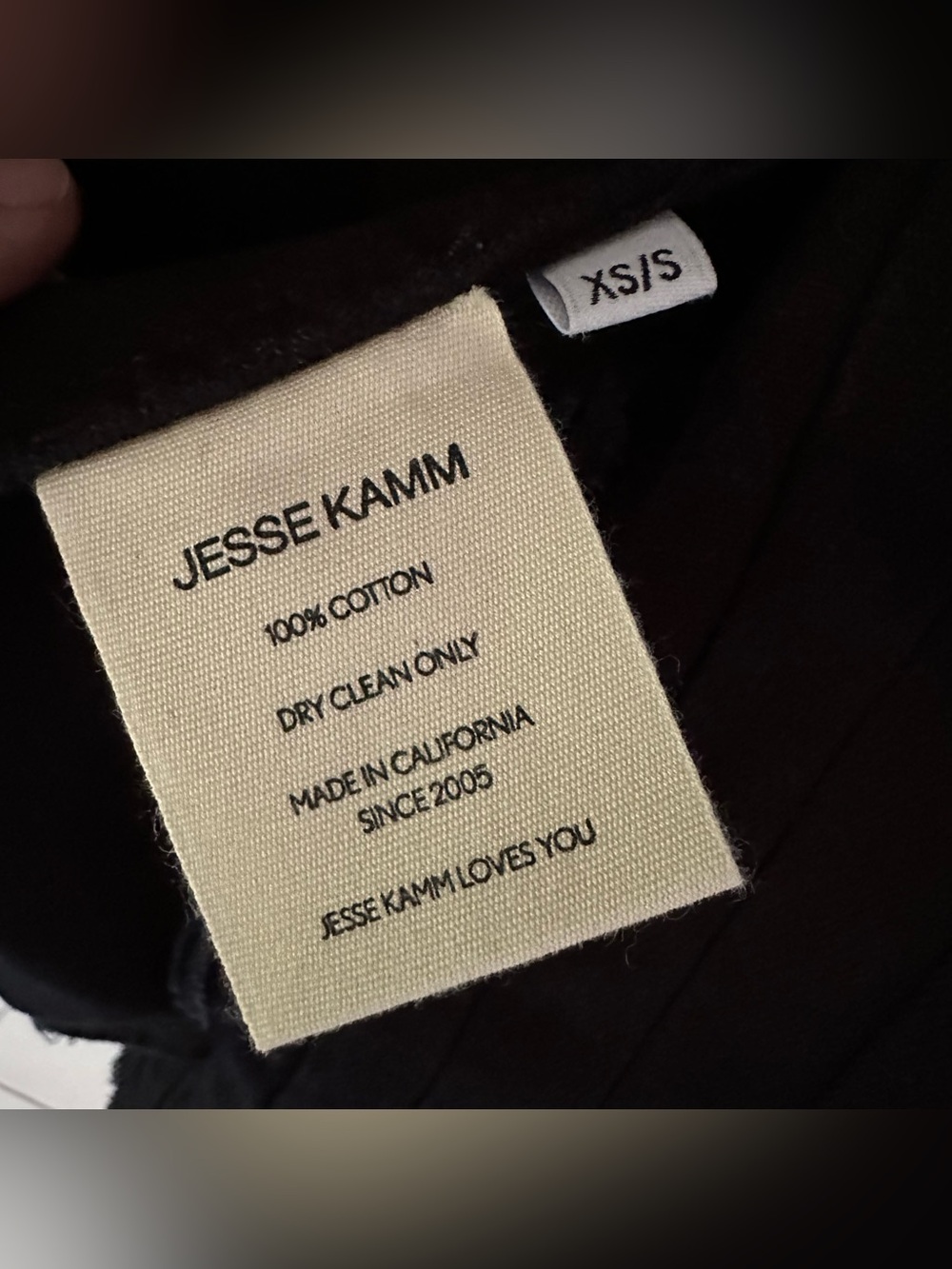 Jesse Kamm Baleen Vest Black Sz XS-S Oversized NWT - Picture 6 of 13